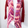Cardigan wrap fucsia lurex