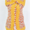 Cardigan stile impero giallo mix - immagine 3