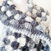 Gilet mandala boho hippie bianco nero grigio - immagine 2