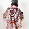 Coprispalle irregolare bordeaux mix