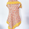Cardigan stile impero giallo mix