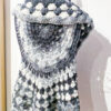 Gilet mandala boho hippie bianco nero grigio - immagine 5