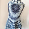 Gilet mandala boho hippie bianco nero grigio