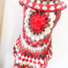 Gilet mandala boho hippie rosso marrone bianco - immagine 9