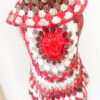 Gilet mandala boho hippie rosso marrone bianco - immagine 10