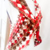 Gilet mandala boho hippie rosso marrone bianco - immagine 11