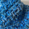 Sciarpa loop blu lurex - immagine 2