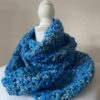 Sciarpa loop blu lurex - immagine 3