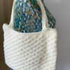 Borsa rettangolare panna crema - immagine 5