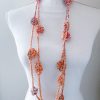 Collana Delice arancio lurex