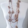 Collana Delice beige bianco lurex