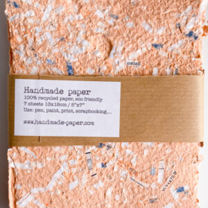 13x18cm 7x carta ecologica riciclata arancione