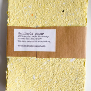 13x18cm 7x carta ecologica riciclata giallo