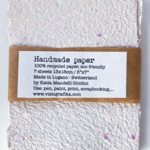 13x18cm 7x carta ecologica riciclata rosa grigio