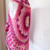 Gilet mandala boho hippie fucsia