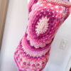 Gilet mandala boho hippie fucsia