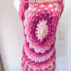 Gilet mandala boho hippie fucsia