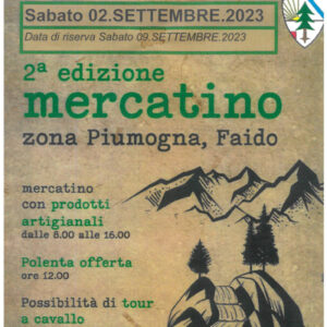 Seconda edizione mercatino Piumogna, Faido