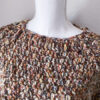Maglione topdown marrone bianco lurex - immagine 6