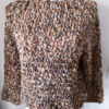 Maglione topdown marrone bianco lurex - immagine 3
