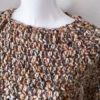 Maglione topdown marrone bianco lurex - immagine 2