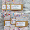 10x15cm 5x carta ecologica riciclata confetti grigio mix - immagine 2