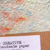10x15cm 5x carta tessuto azzurro arancione - immagine 2