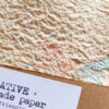 10x15cm 5x carta tessuto azzurro arancione - immagine 5
