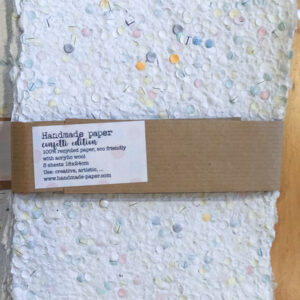 18x24cm 5x carta pastel con coriandoli