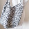 Borsa geometrica bianco grigio - immagine 6