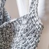 Borsa geometrica bianco grigio - immagine 4