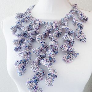 Collier Annabella crema lurex