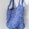 Borsa geometrica blu jeans - immagine 5