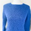 Maglione topdown blu tweed - immagine 3