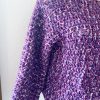 Maglione oversize viola mix - immagine 4