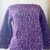 Maglione oversize viola mix - immagine 2