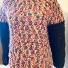 Maglione topdown rosso nero mix - immagine 4