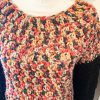 Maglione topdown rosso nero mix - immagine 6