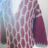 Maglione verticale rosso scuro crema - immagine 4