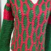 Maglione verticale rosso verde - immagine 3