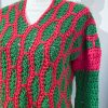 Maglione verticale rosso verde - immagine 5