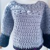 Maglione oversize grigio bulky