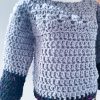 Maglione oversize grigio bulky - immagine 3