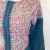 Cardigan grigio rosso mix - immagine 2