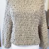 Maglione topdown crema