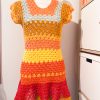 Vestito topdown giallo mix