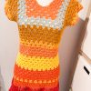 Vestito topdown giallo mix - immagine 2