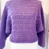 Maglione oversize viola - immagine 2