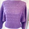Maglione oversize viola - immagine 3
