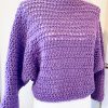Maglione oversize viola - immagine 4